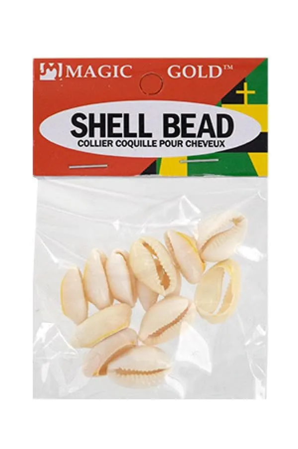 144 Magic Gold Shell Beads - Small Ivory #7002