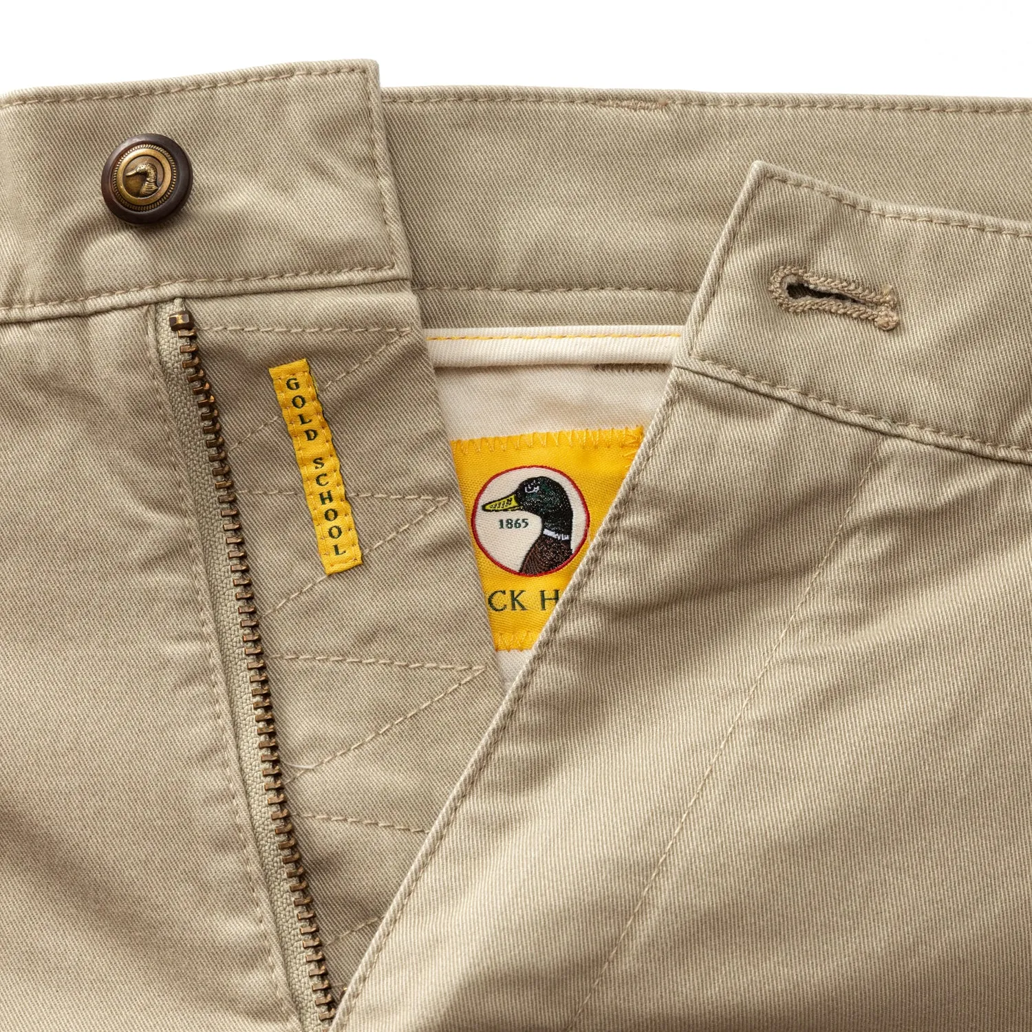 5" Gold School Chino Short