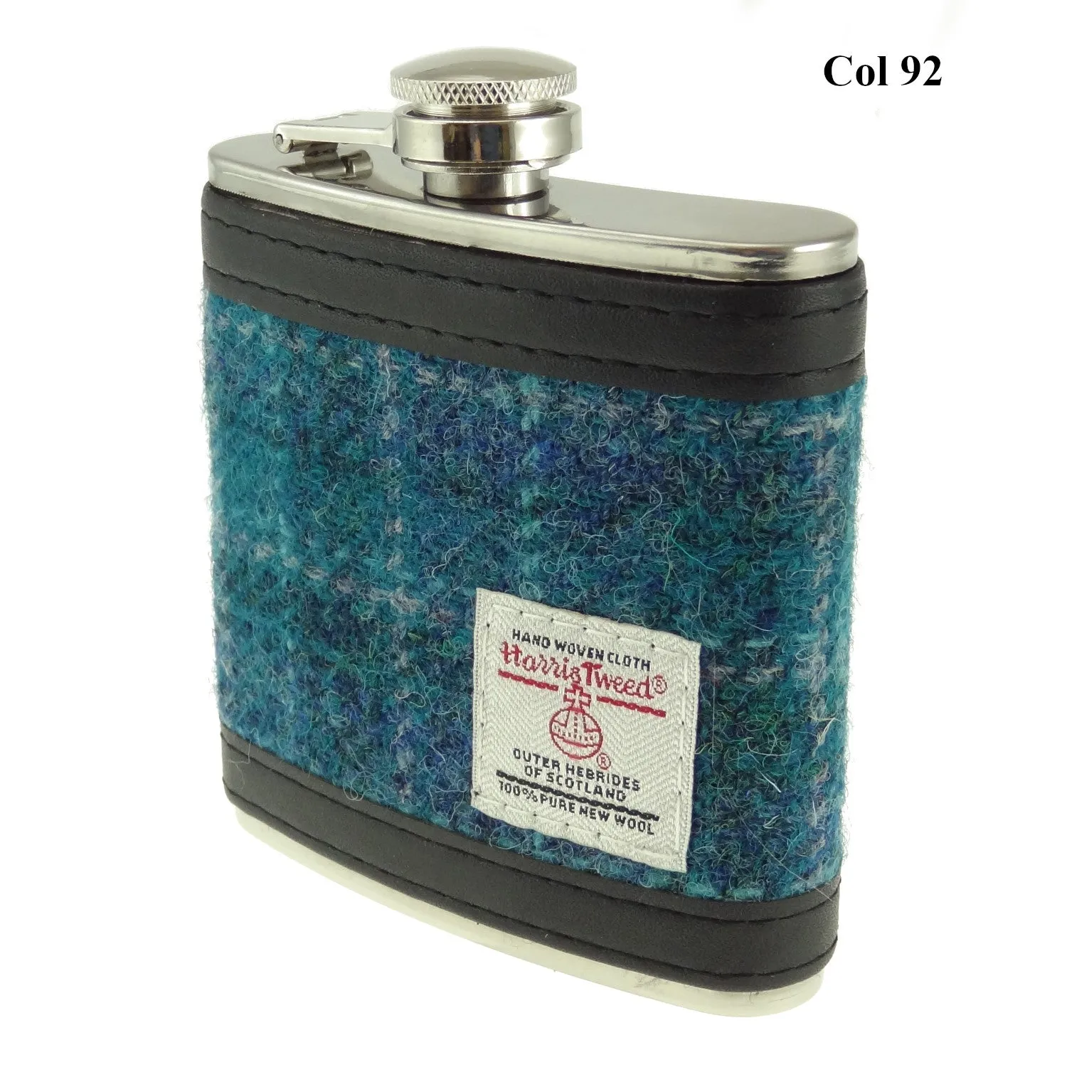 6oz Harris Tweed Hip Flask