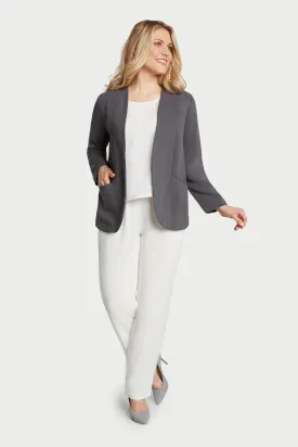 AA243 - Diana Round Hem Open Linen Jacket