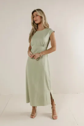 Addilyn Midi Dress in Sage - FINAL SALE