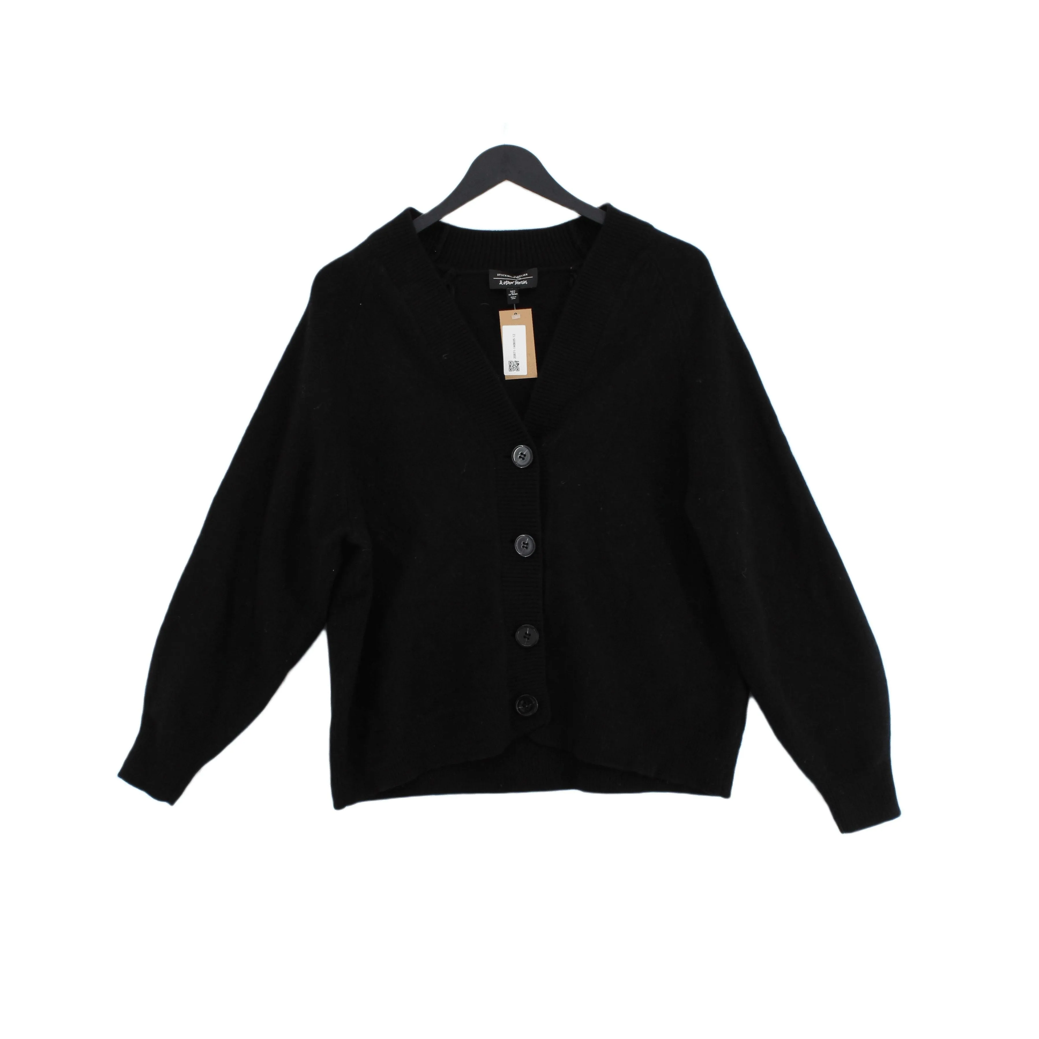 & Other Stories Women's Cardigan S Black 100% Wool