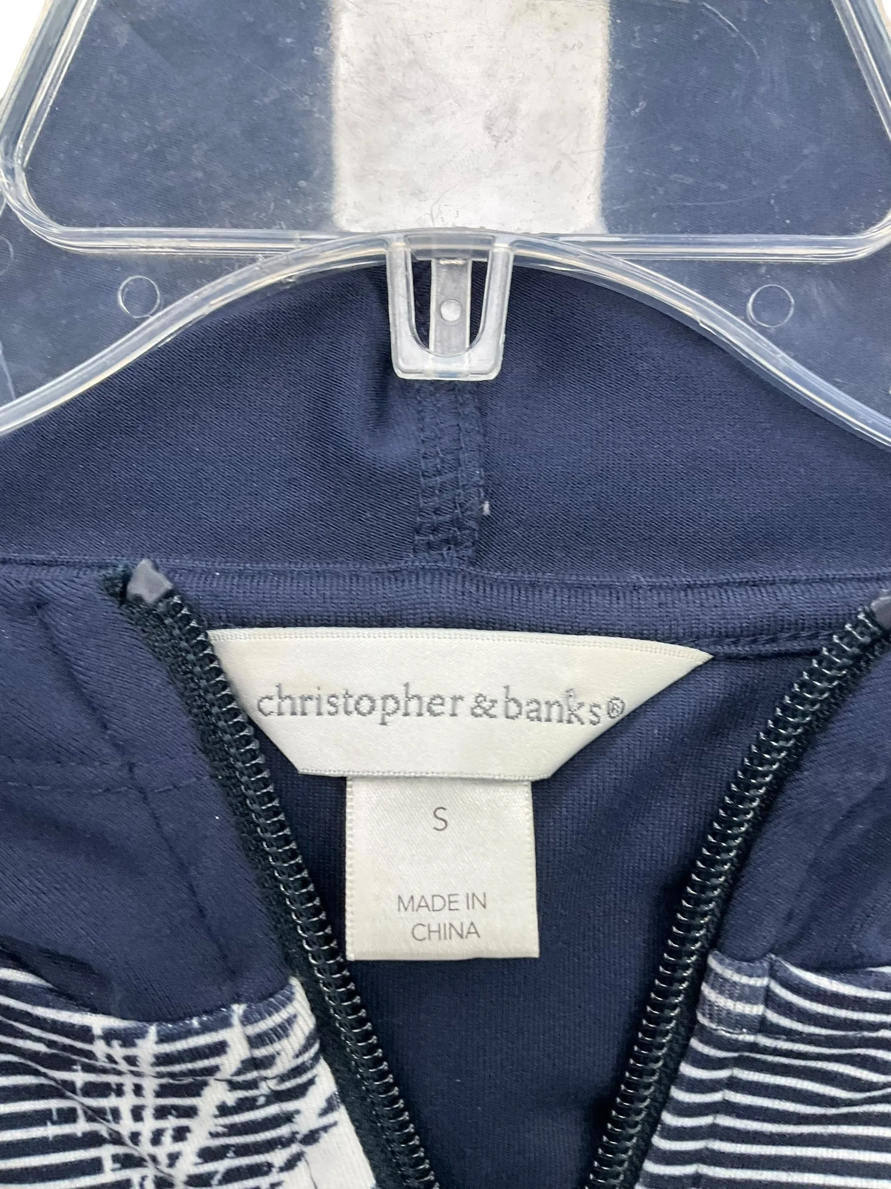 Athletic Jacket By Christopher And Banks In Multi-colored, Size: S