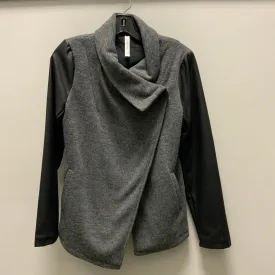 Athletic Jacket By Fabletics In Grey, Size: M