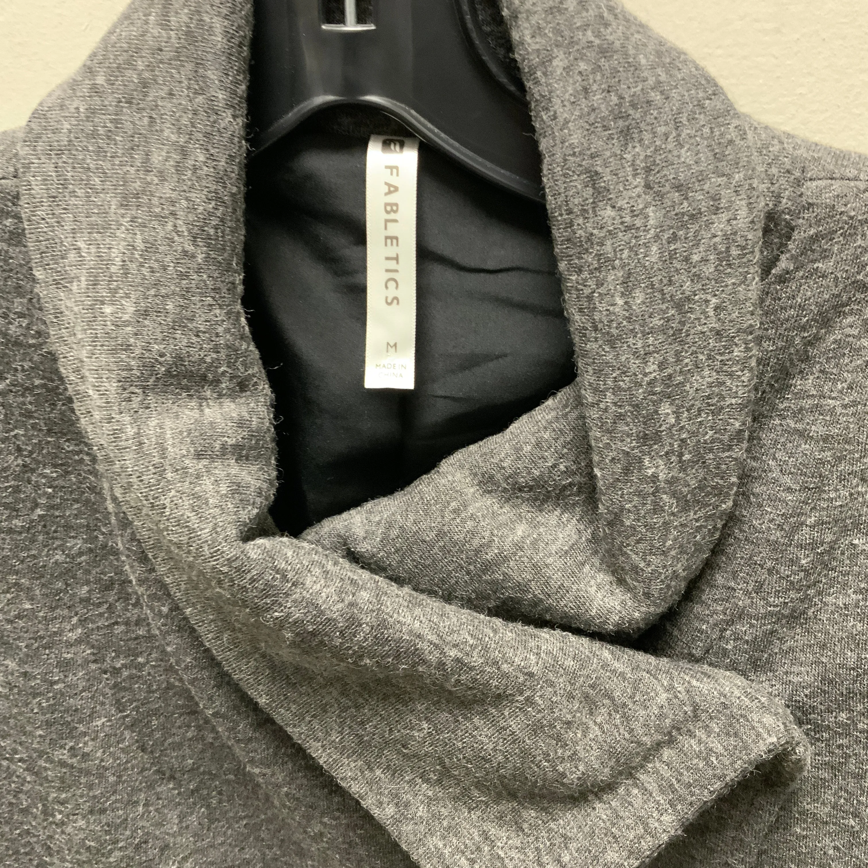 Athletic Jacket By Fabletics In Grey, Size: M