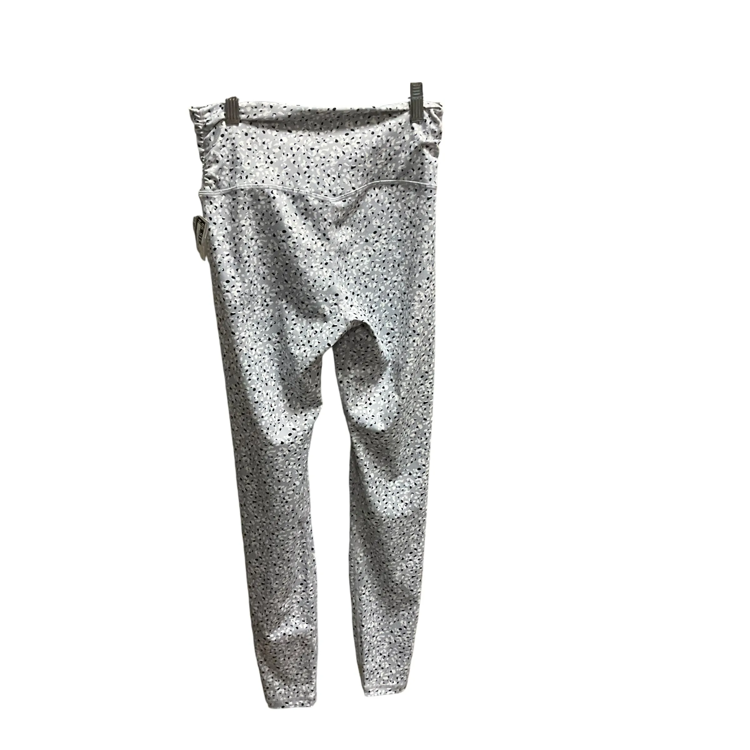 Athletic Leggings By Ododos In Grey & White, Size: S