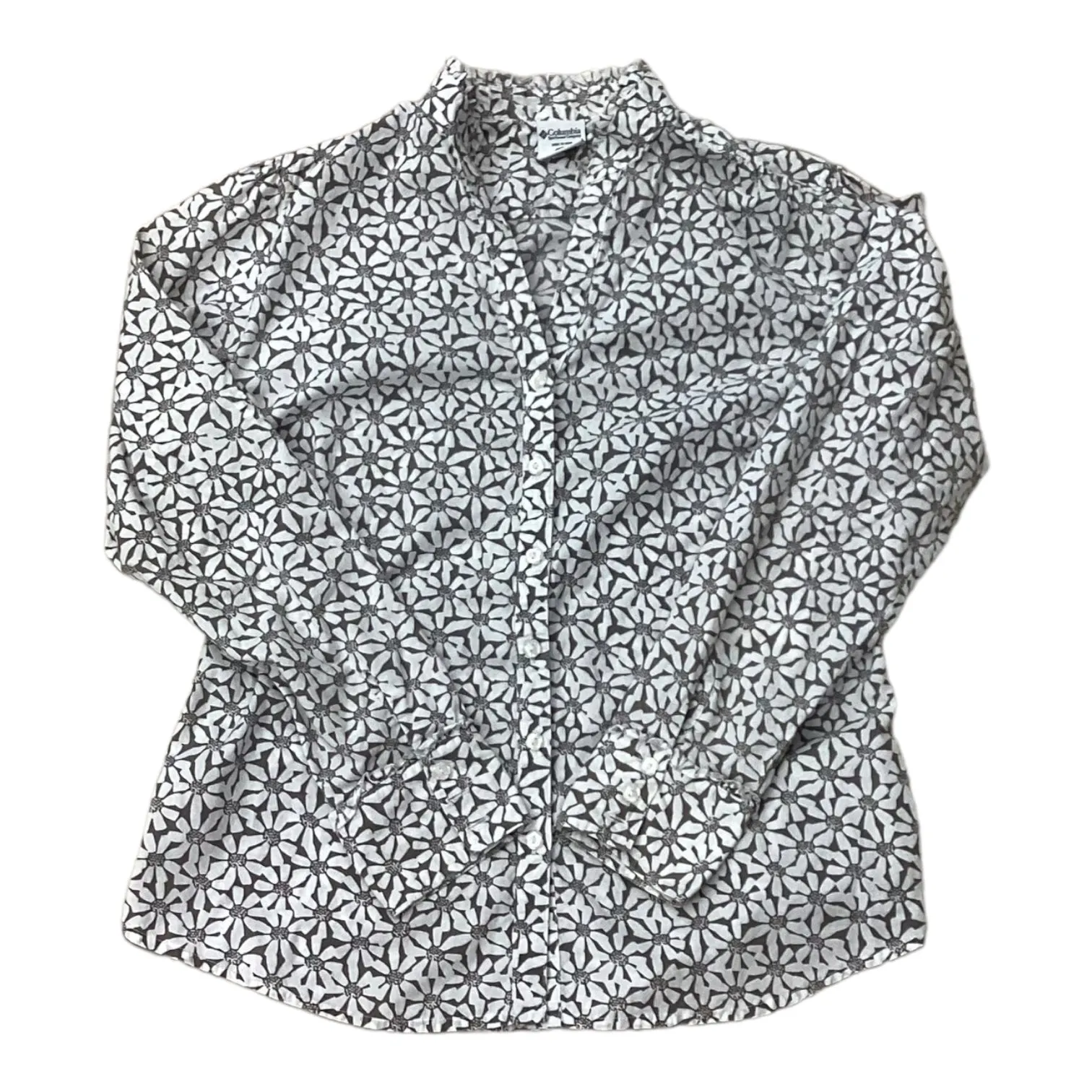 Athletic Top Long Sleeve Collar By Columbia  Size: M