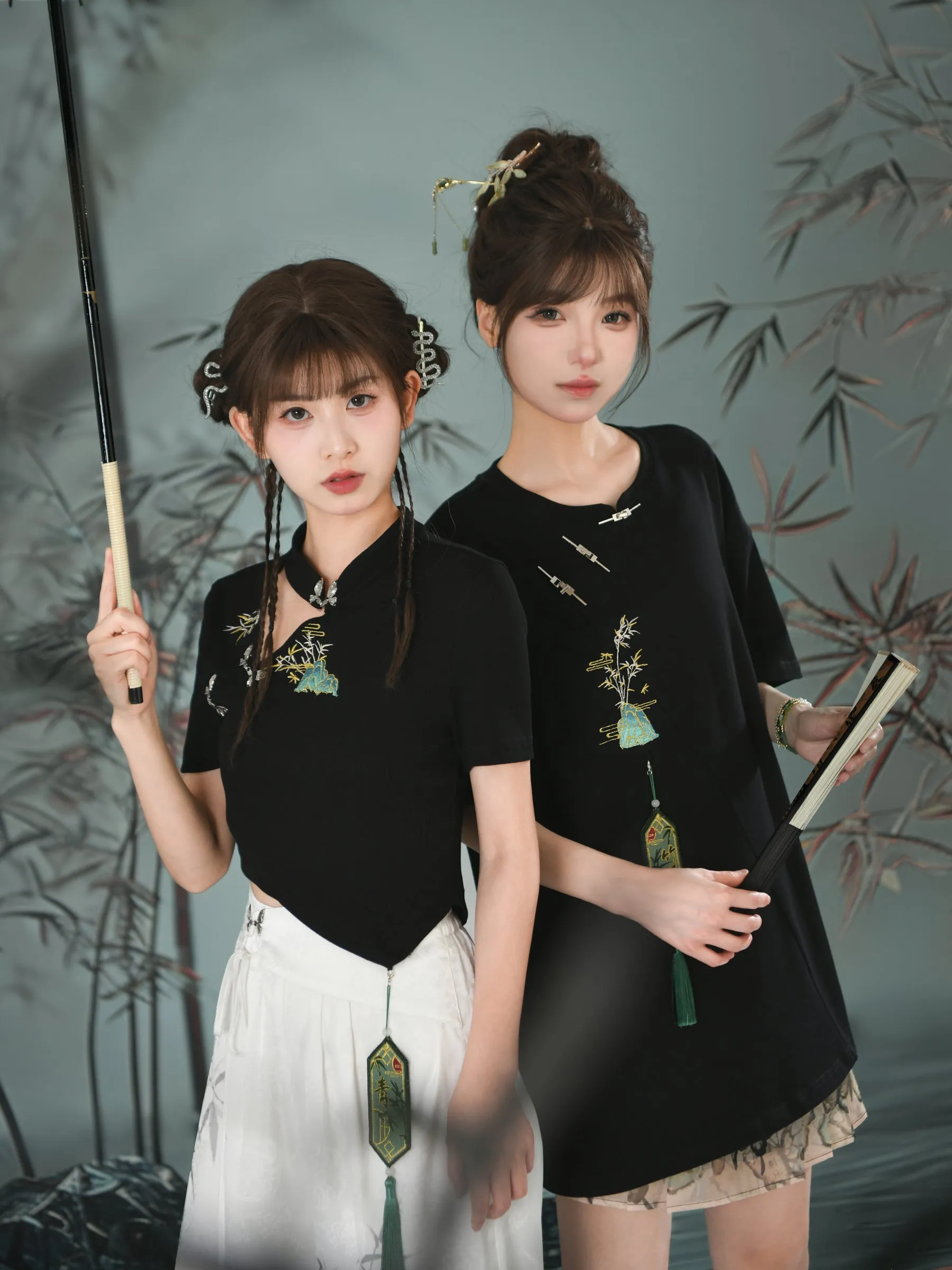 Bamboo Shadow Chinese Style Short Sleeve Tee