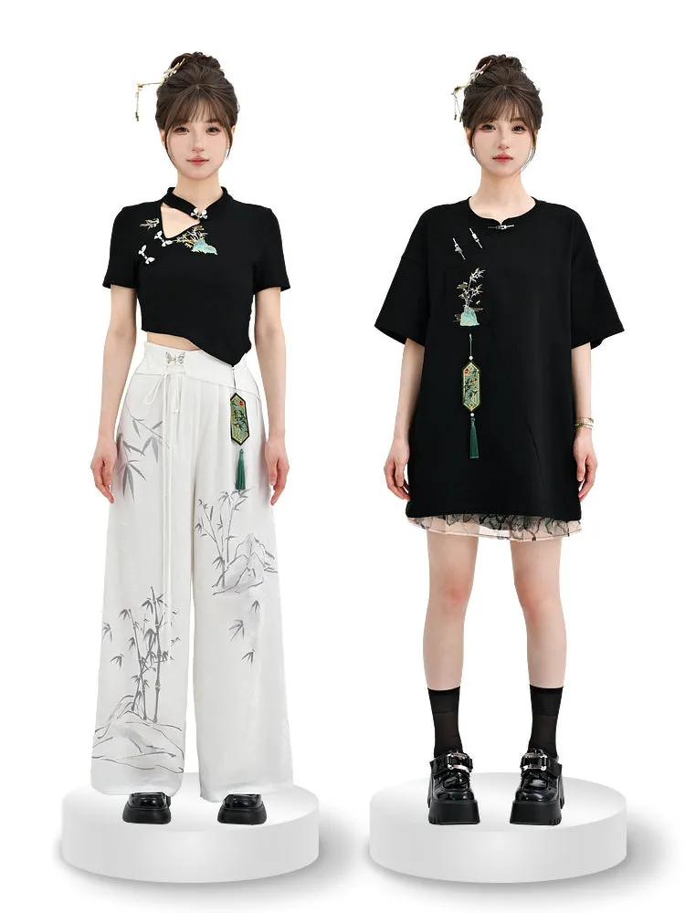 Bamboo Shadow Chinese Style Short Sleeve Tee