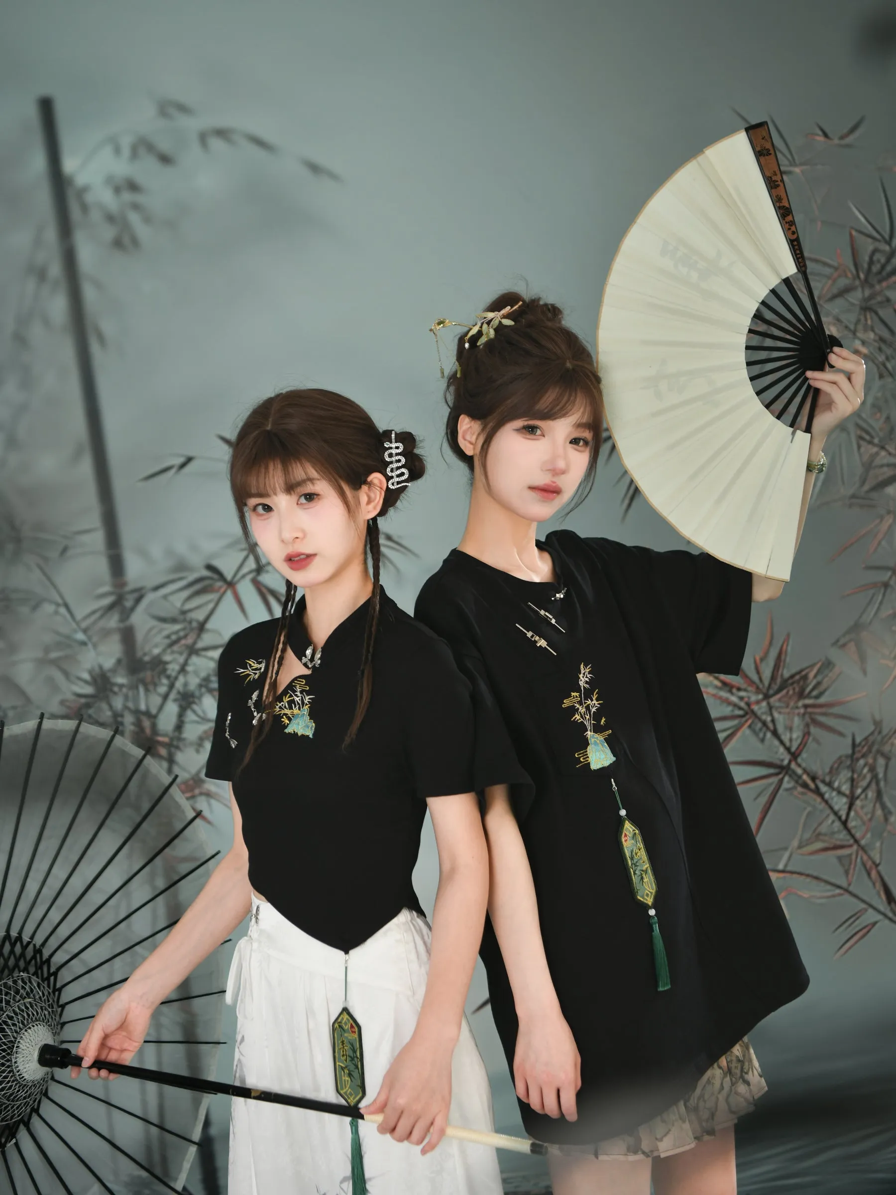 Bamboo Shadow Chinese Style Short Sleeve Tee