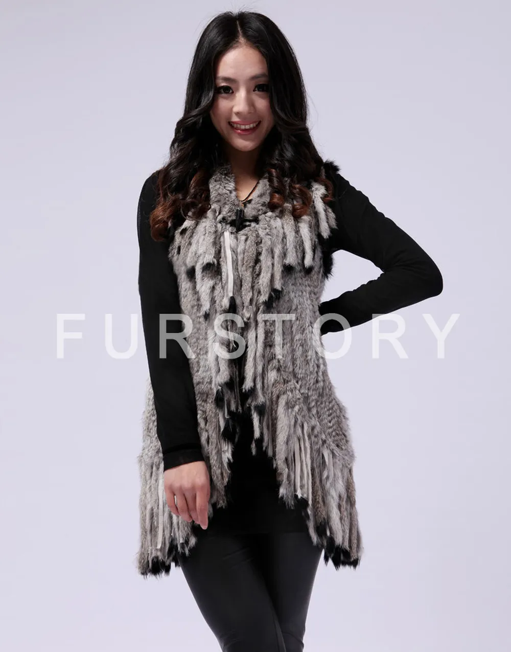 Beautiful Natural Sheep Leather Coat Jacket  Big Size Fox Fur Collar