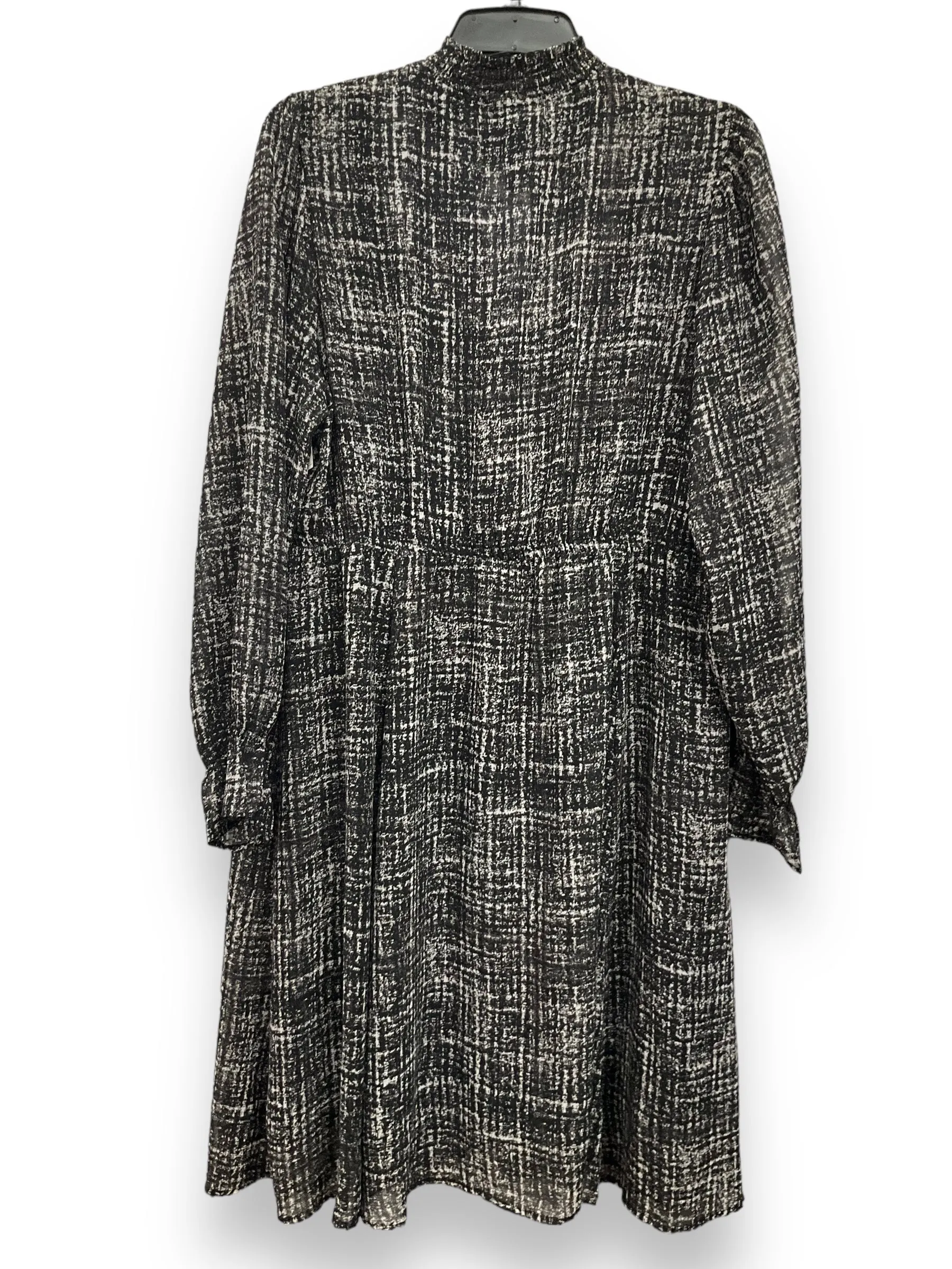 Black & White Dress Casual Midi Torrid, Size L