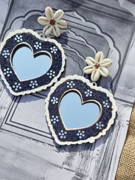 Boho Heart Shell Earrings
