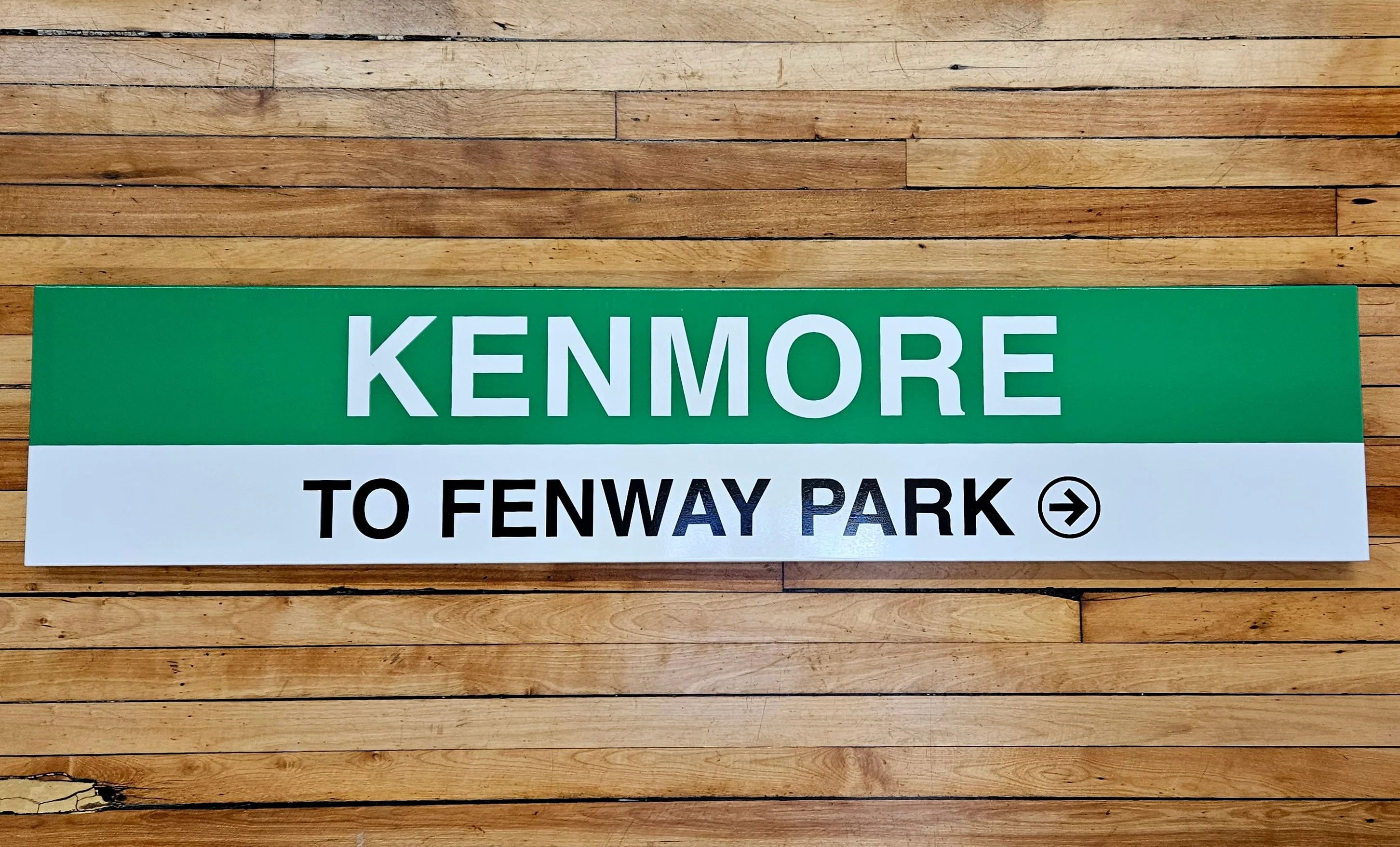 Boston MBTA Reproduction Green Line Metal Station Signs (58")