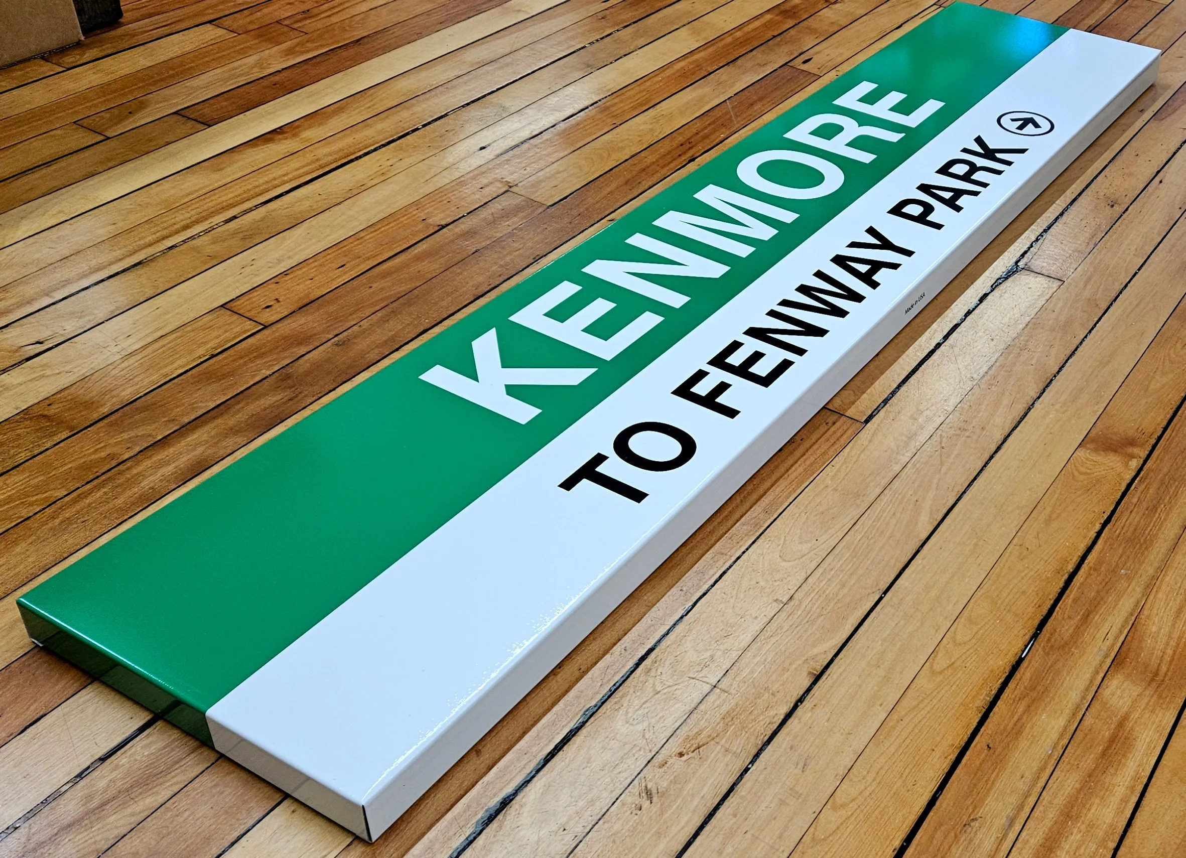 Boston MBTA Reproduction Green Line Metal Station Signs (58")