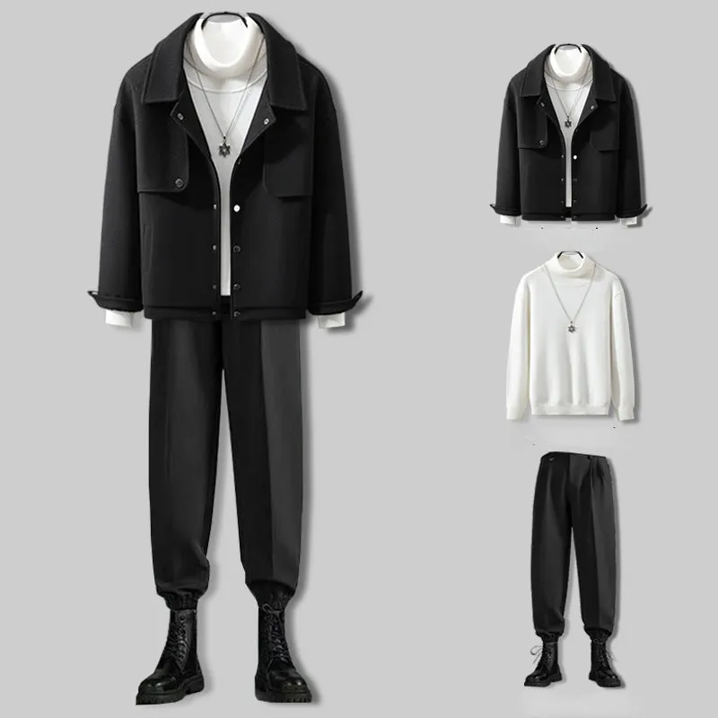 British Casual Style Short Lapel Jacket