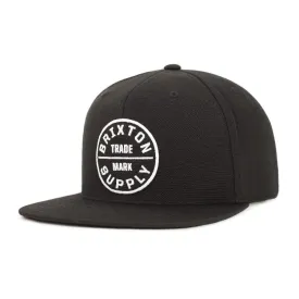 Brixton Oath III Snapback - Solid Black