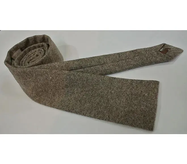 brown wool tie| hand made modshipping brand wool necktie