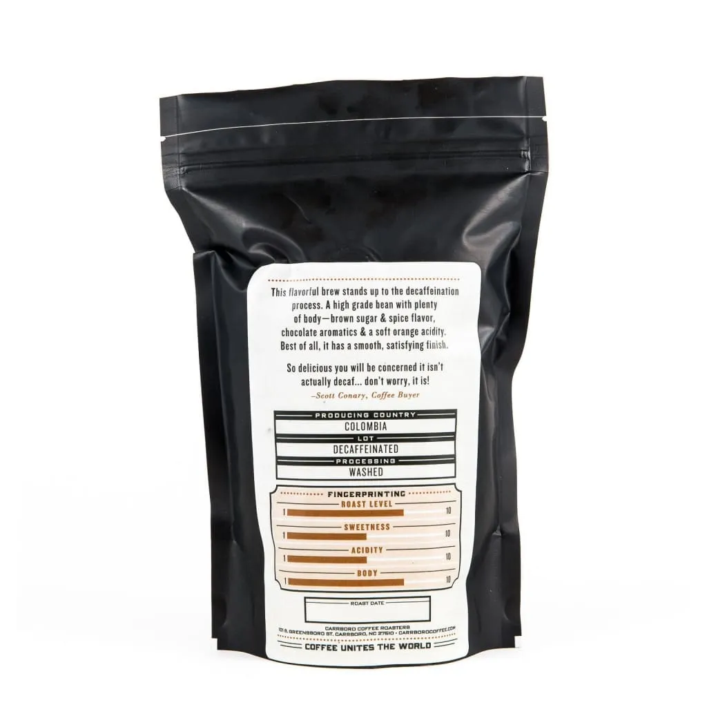 Carrboro Coffee Roasters - Decaf Blend (Columbia)