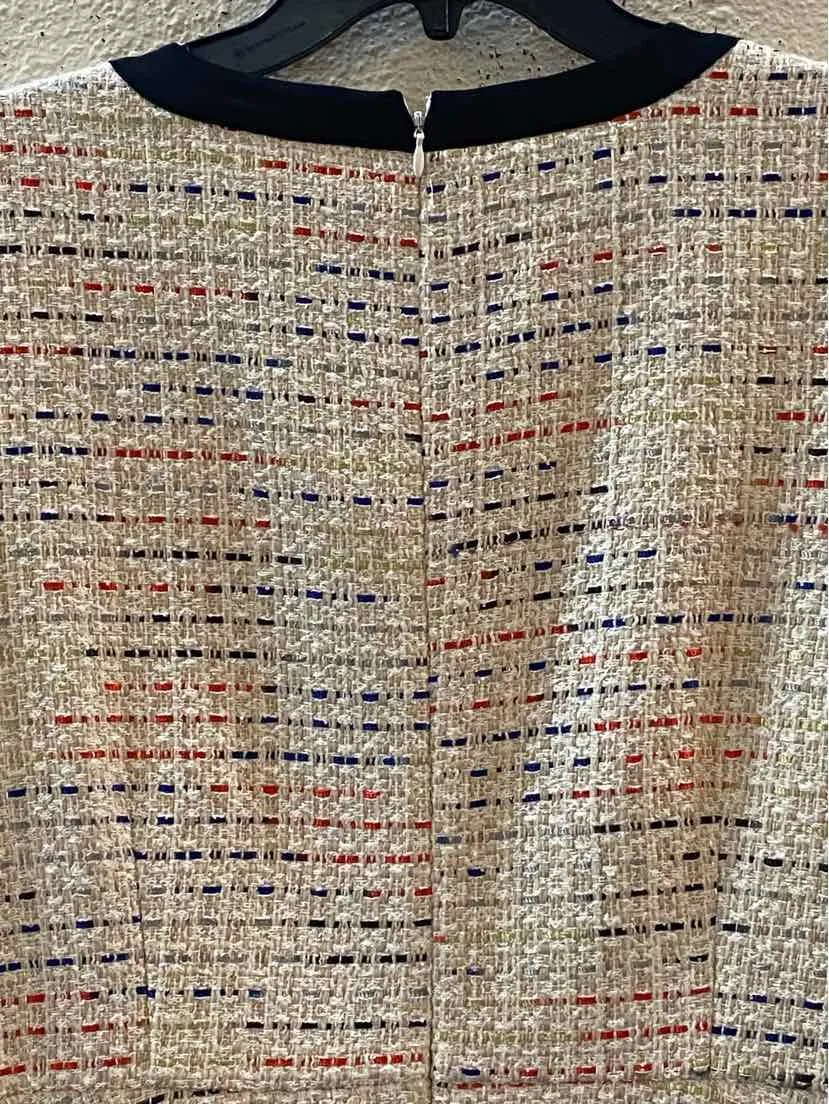 Cece Cream Multi Size 14 Dress