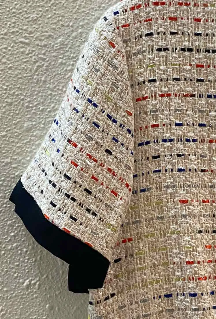 Cece Cream Multi Size 14 Dress