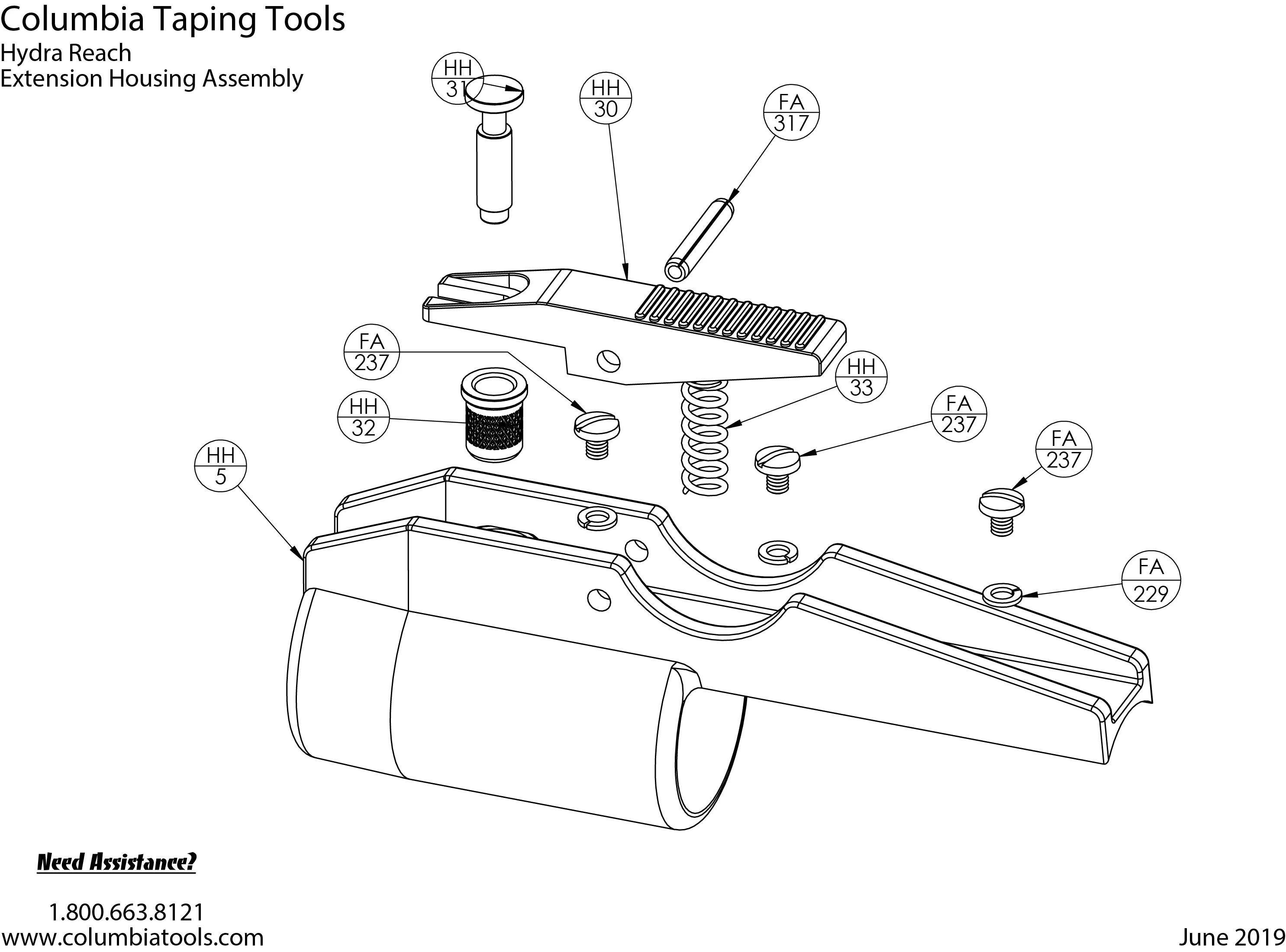 Columbia Matrix Handle Repair Parts