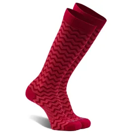 Compression Socks Coral Zig Zag