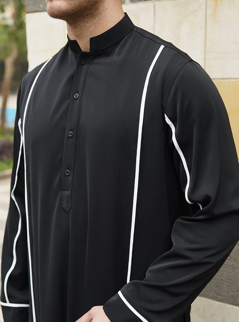 Contrast Bias Trim Thobe