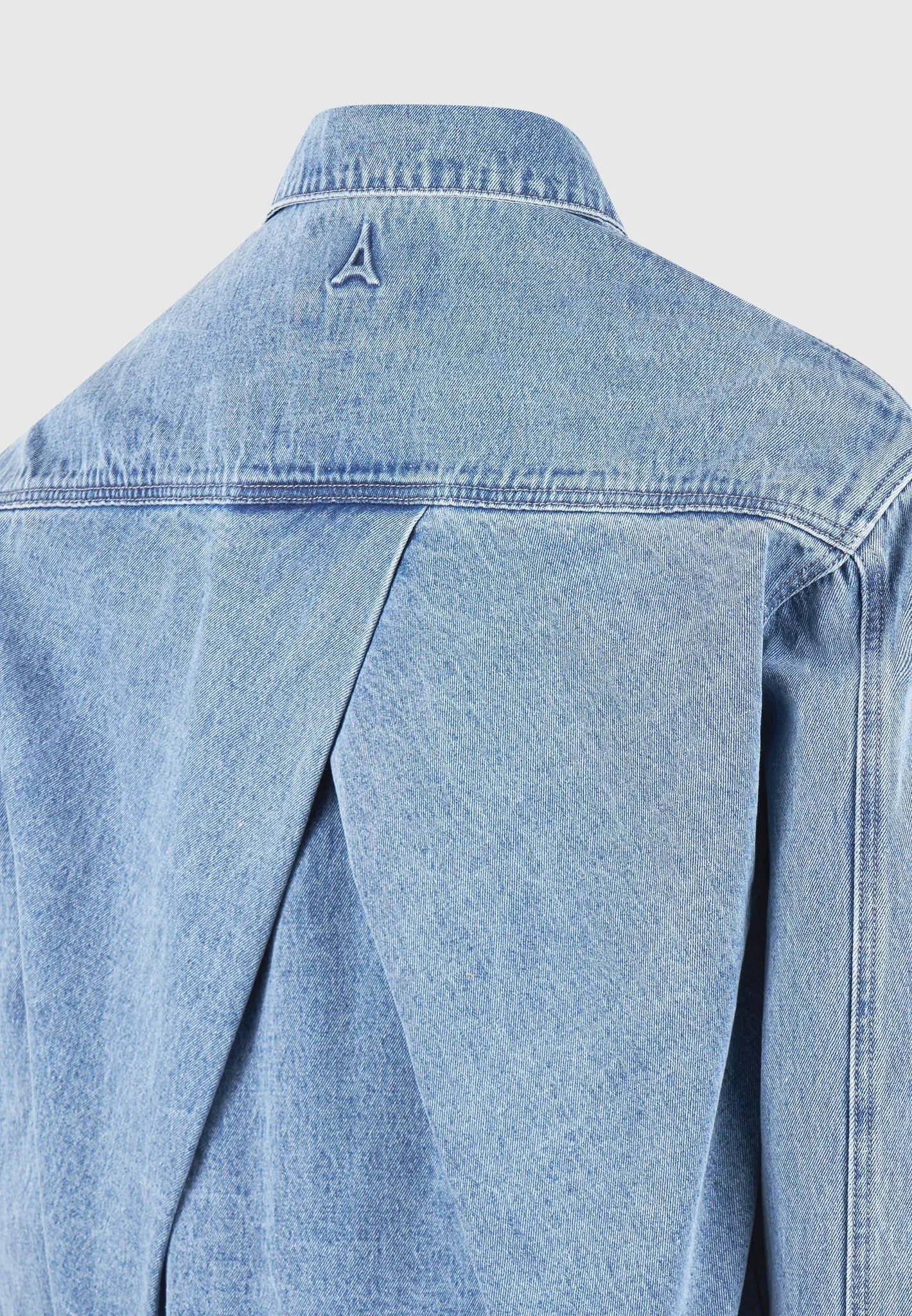 Contrast Stitch Carpenter Jacket - Mid Blue
