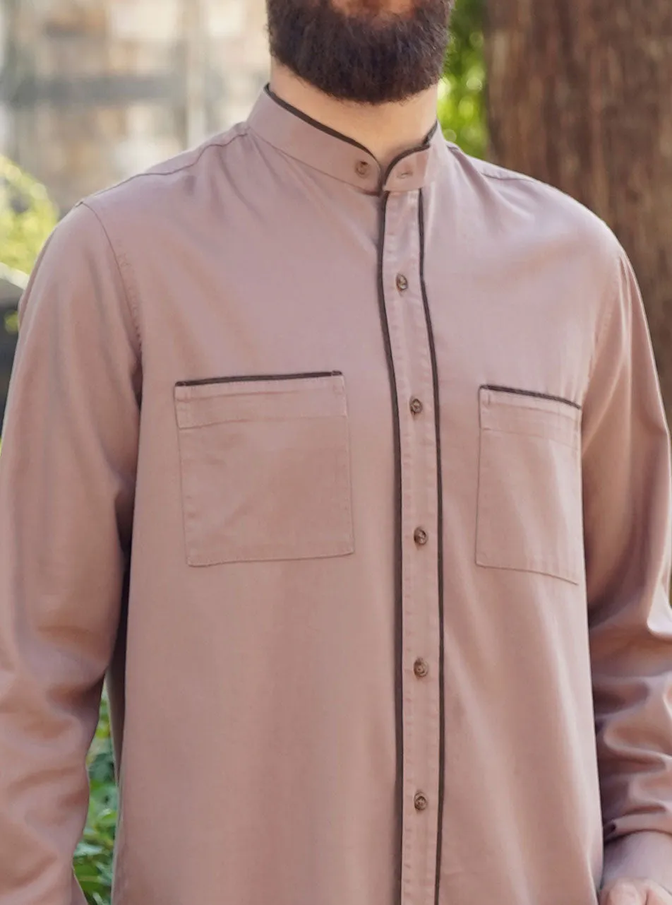 Contrast Trim Shirt