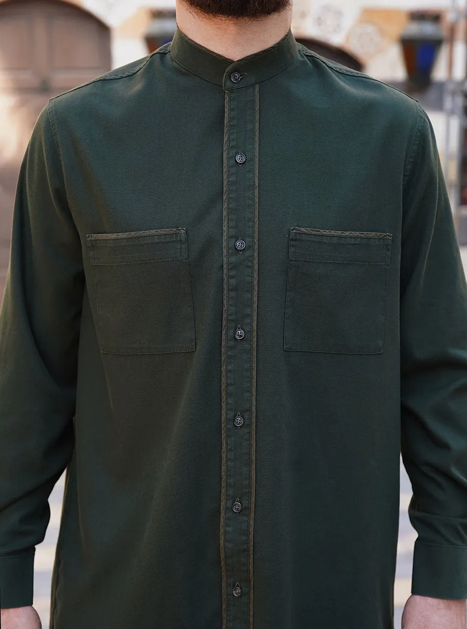 Contrast Trim Shirt