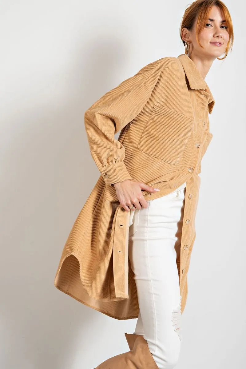 Corduroy Shirt Dress