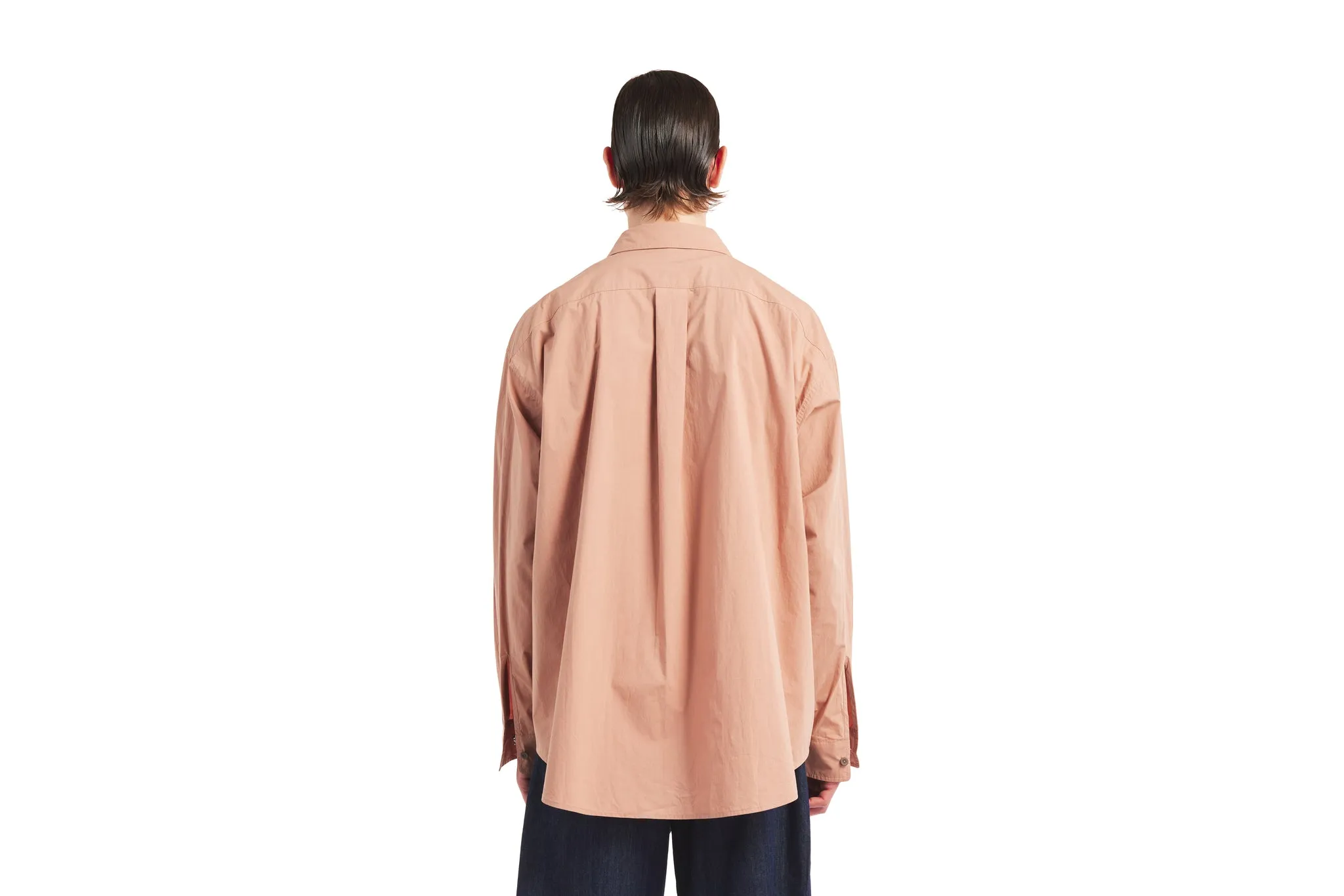 Cotton Typewriter Classic Collar Shirt Jacket