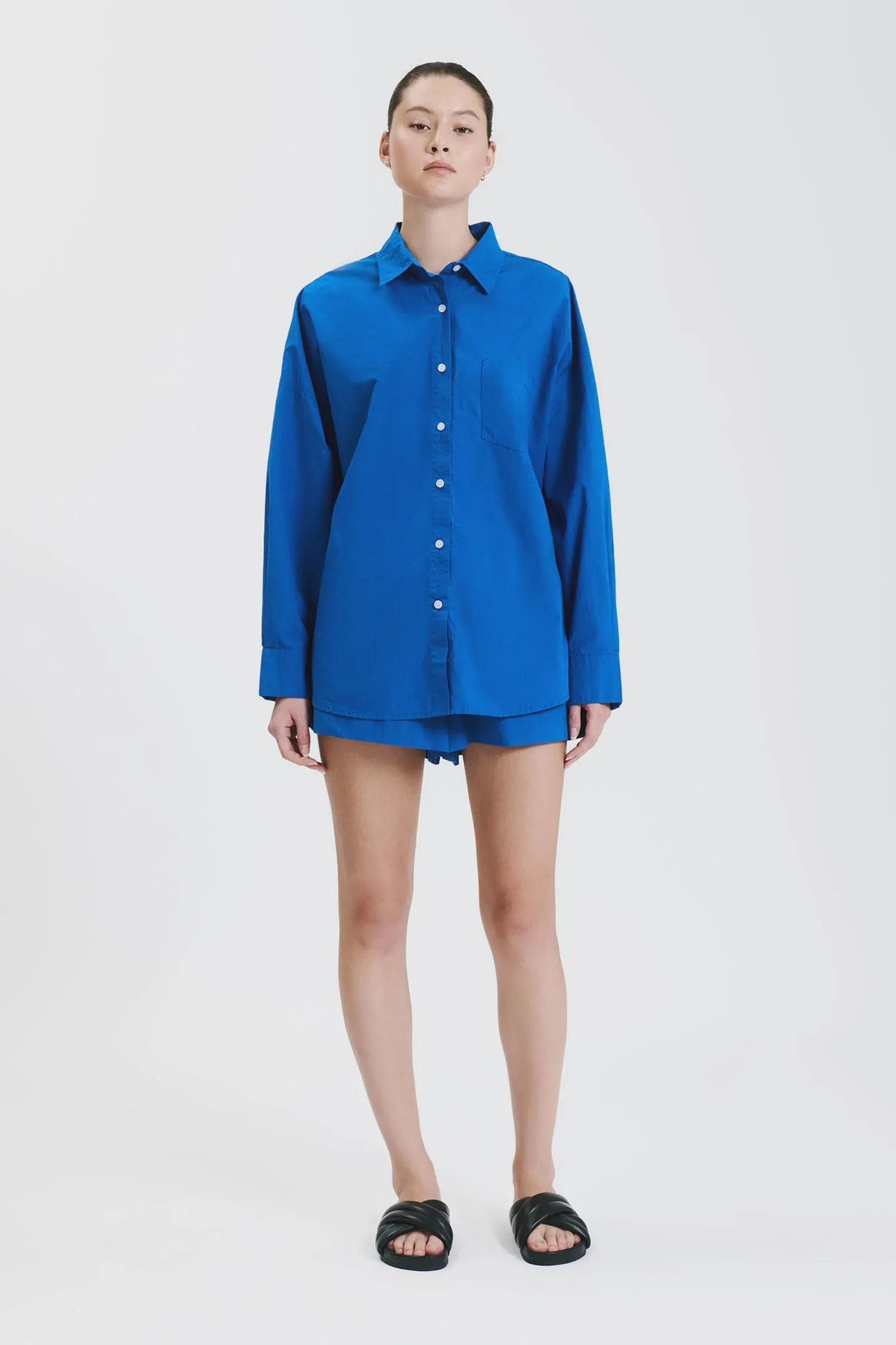 Cruz Poplin Shirt Pacific