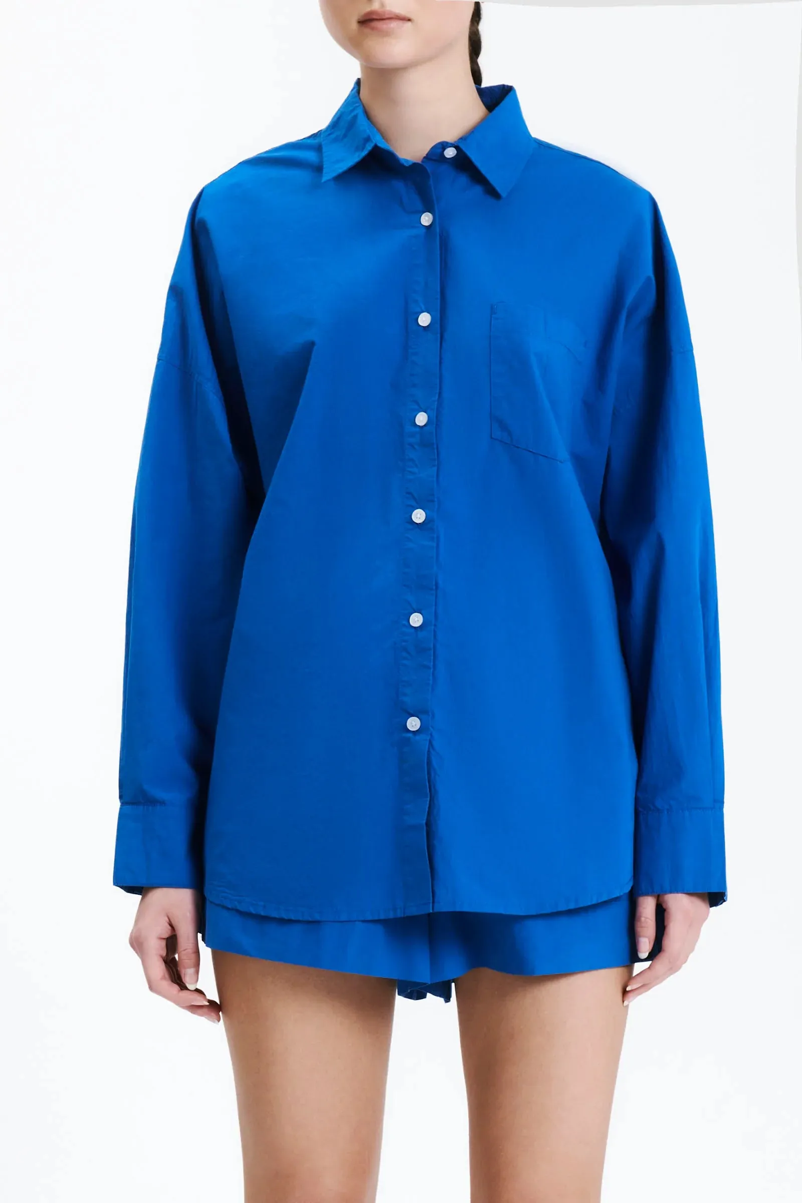 Cruz Poplin Shirt Pacific