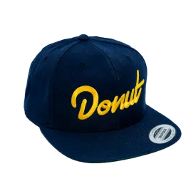Donut Snapback Hat - Navy