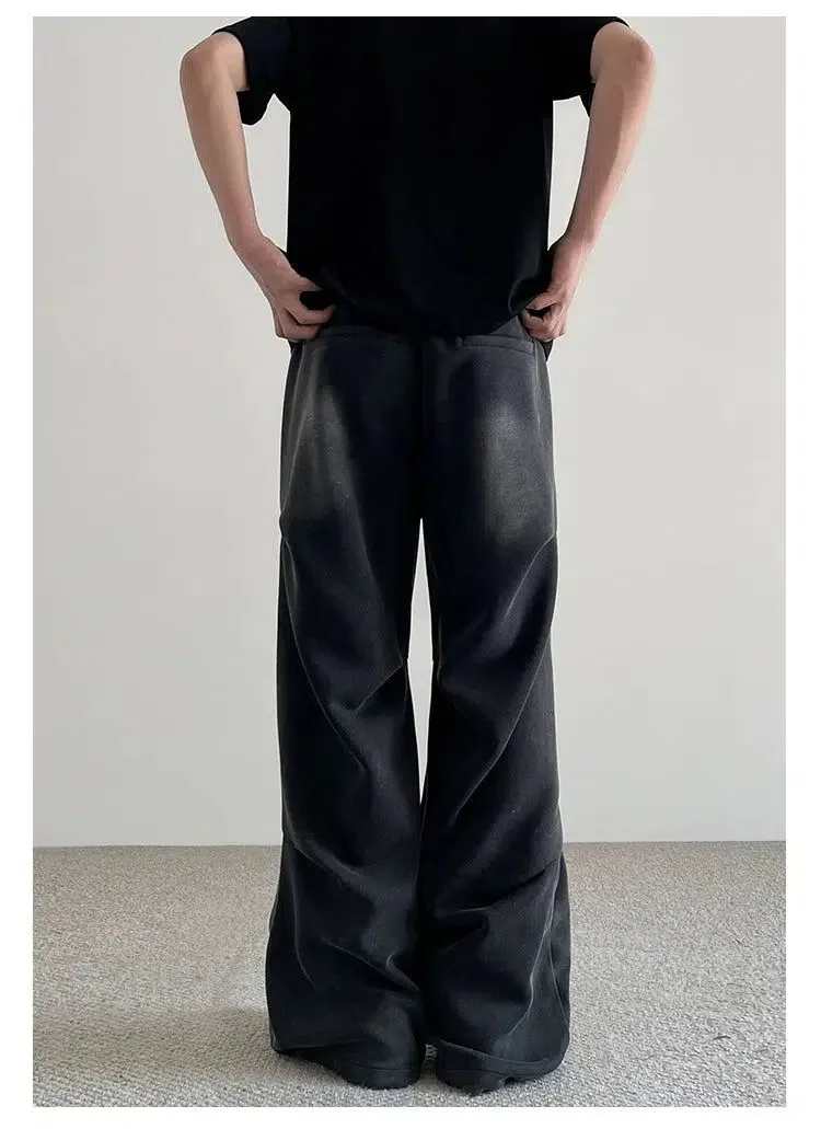 Drawcord Multi-Pleats Pants