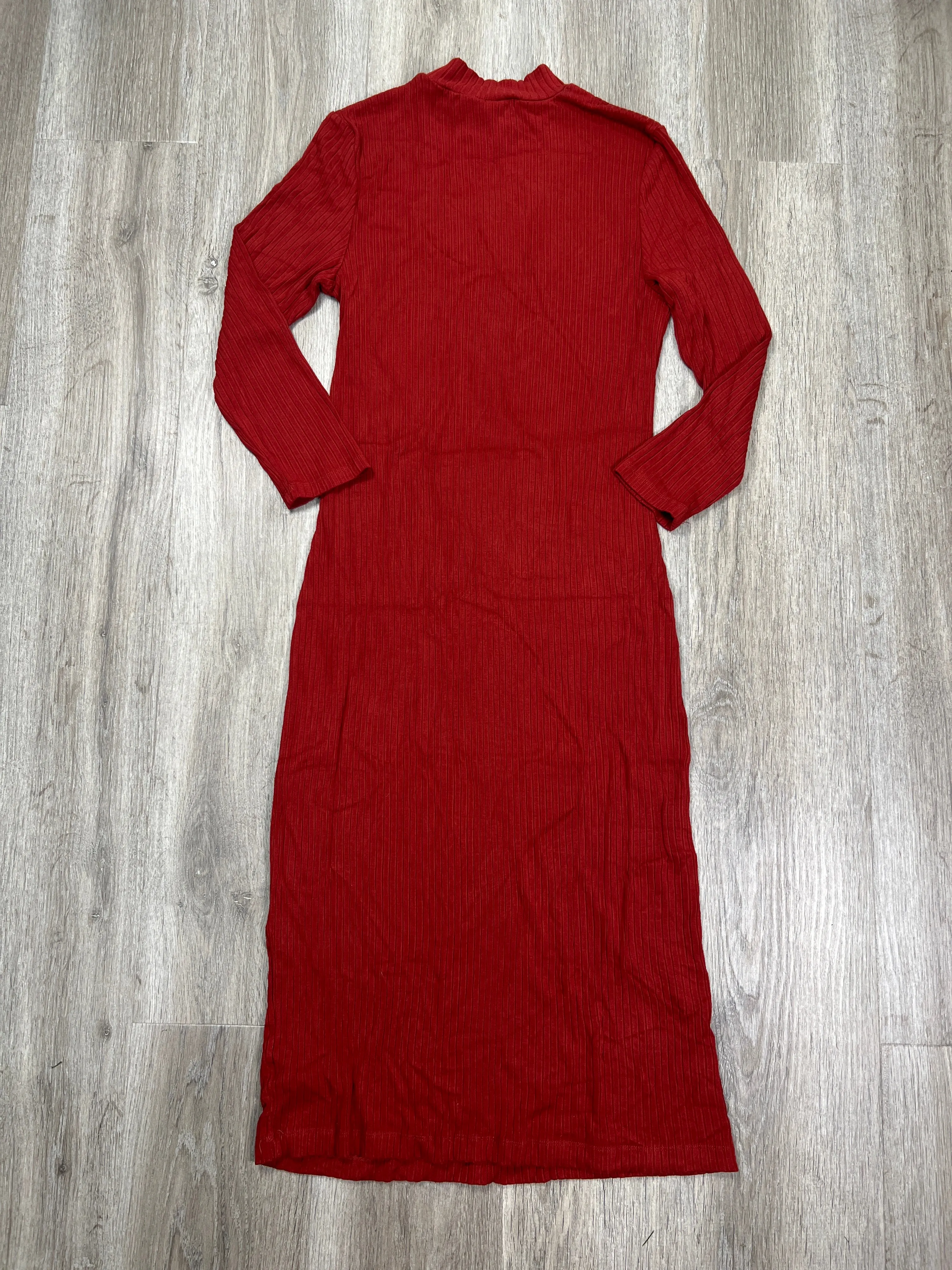 Dress Casual Midi By A New Day In Red, Size: M