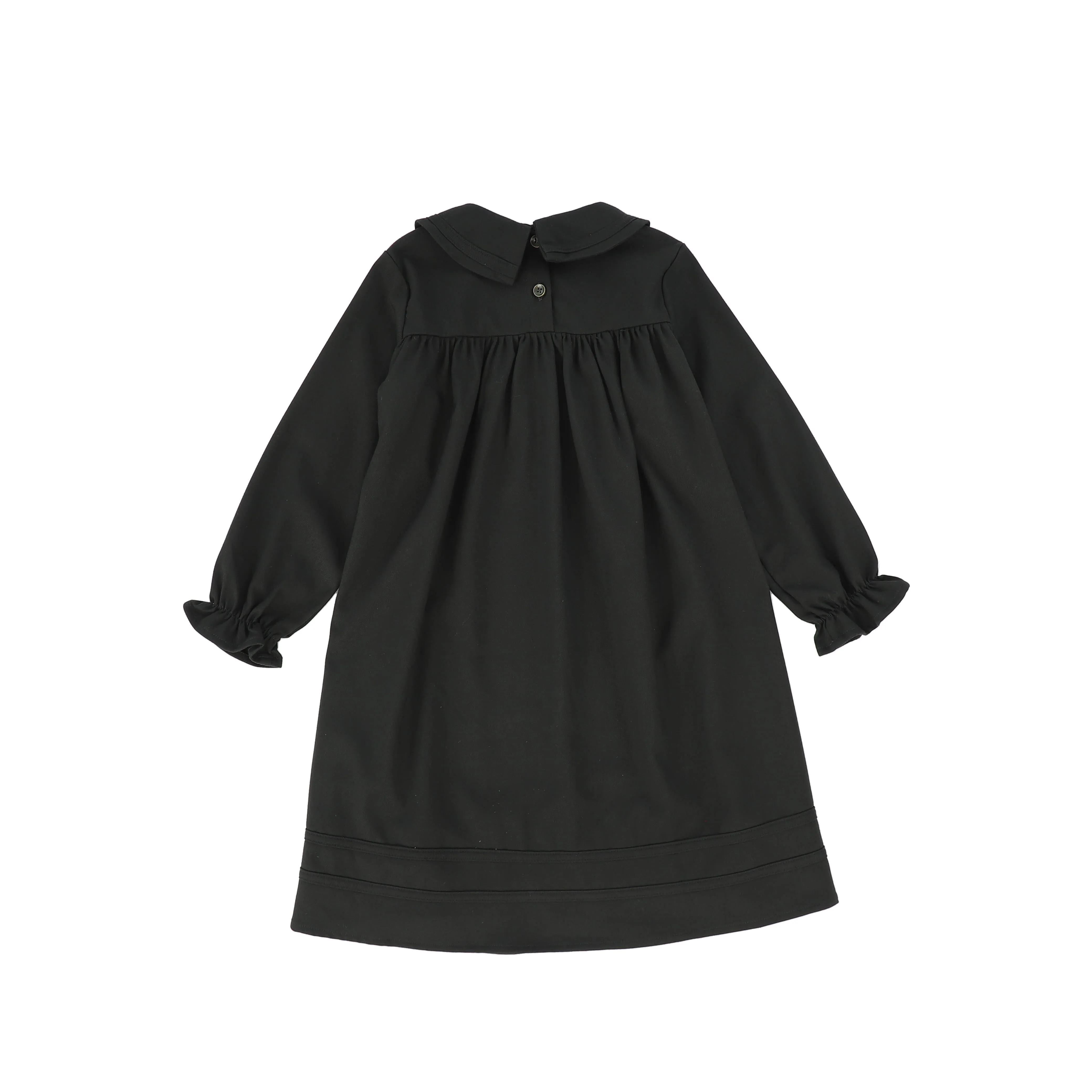 dress wool peter pan collar - hunter green