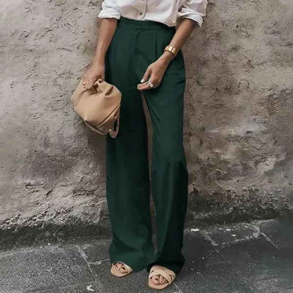 Fashion Pocket High Waist Pants