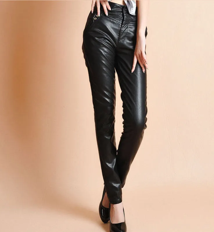 Fashion PU Leather Pants