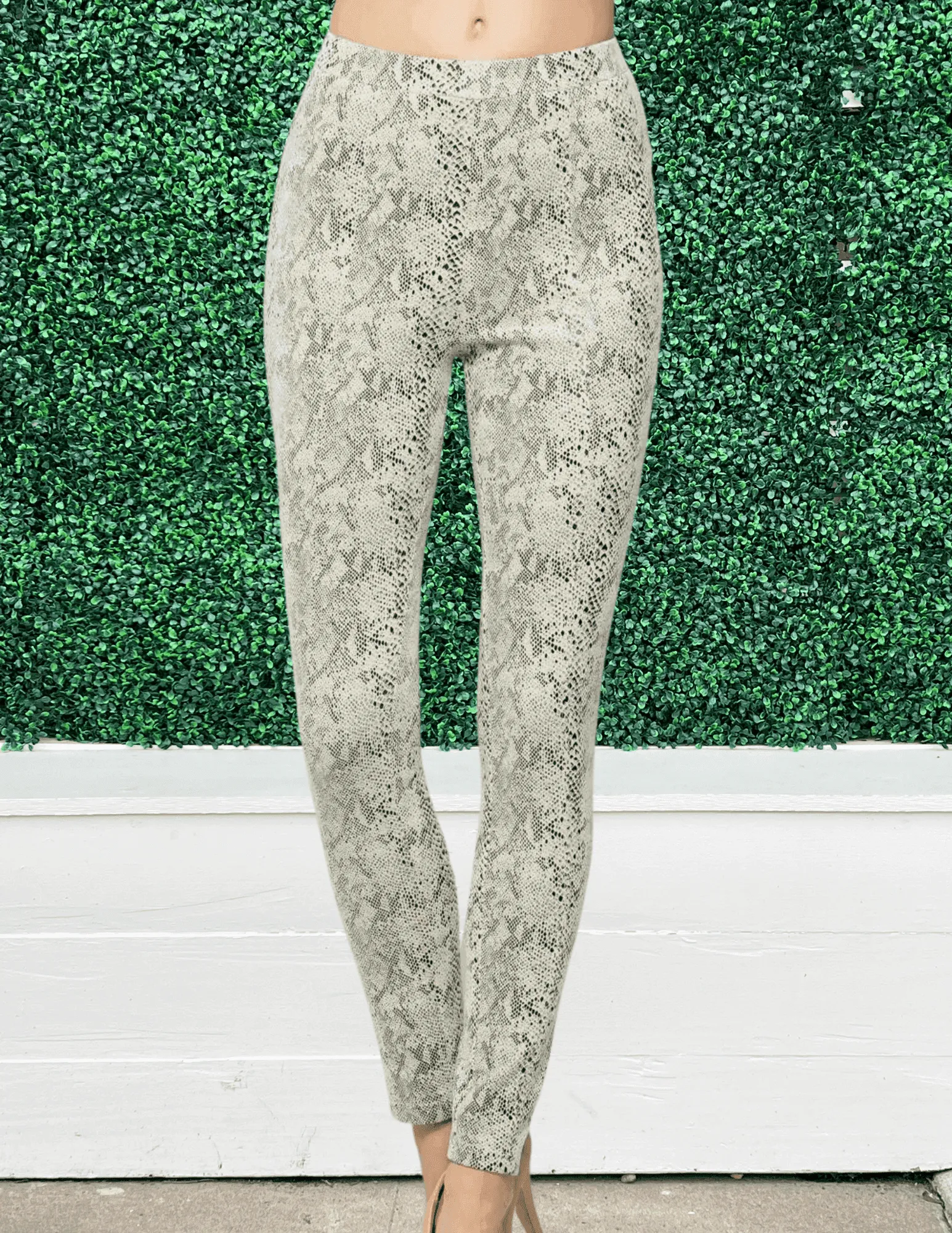 Faux Snakeskin Leggings