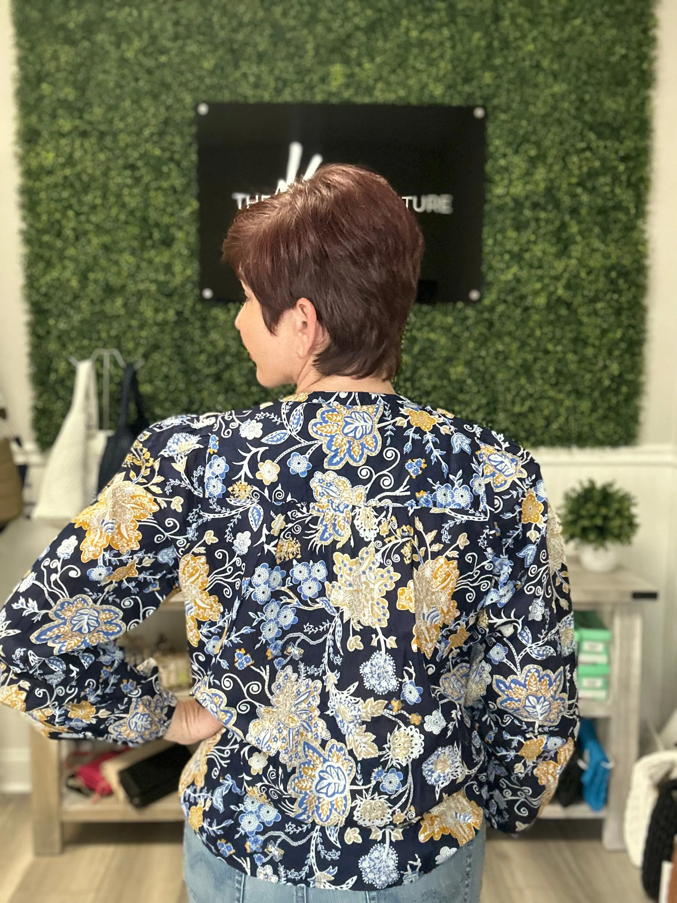 Feeling Free Floral Cotton Blouse