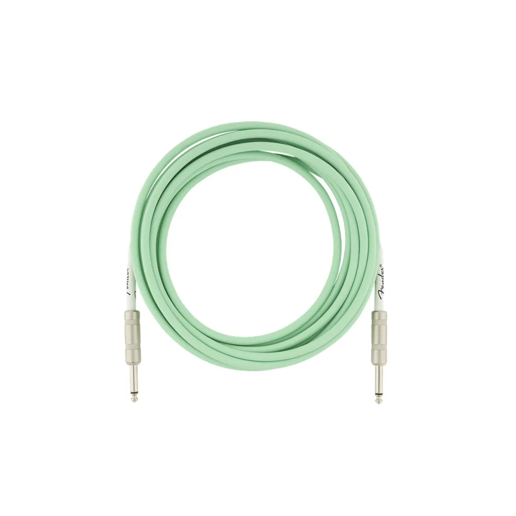 Fender Original Series 4.5M (15') Instrument Cable Surf Green