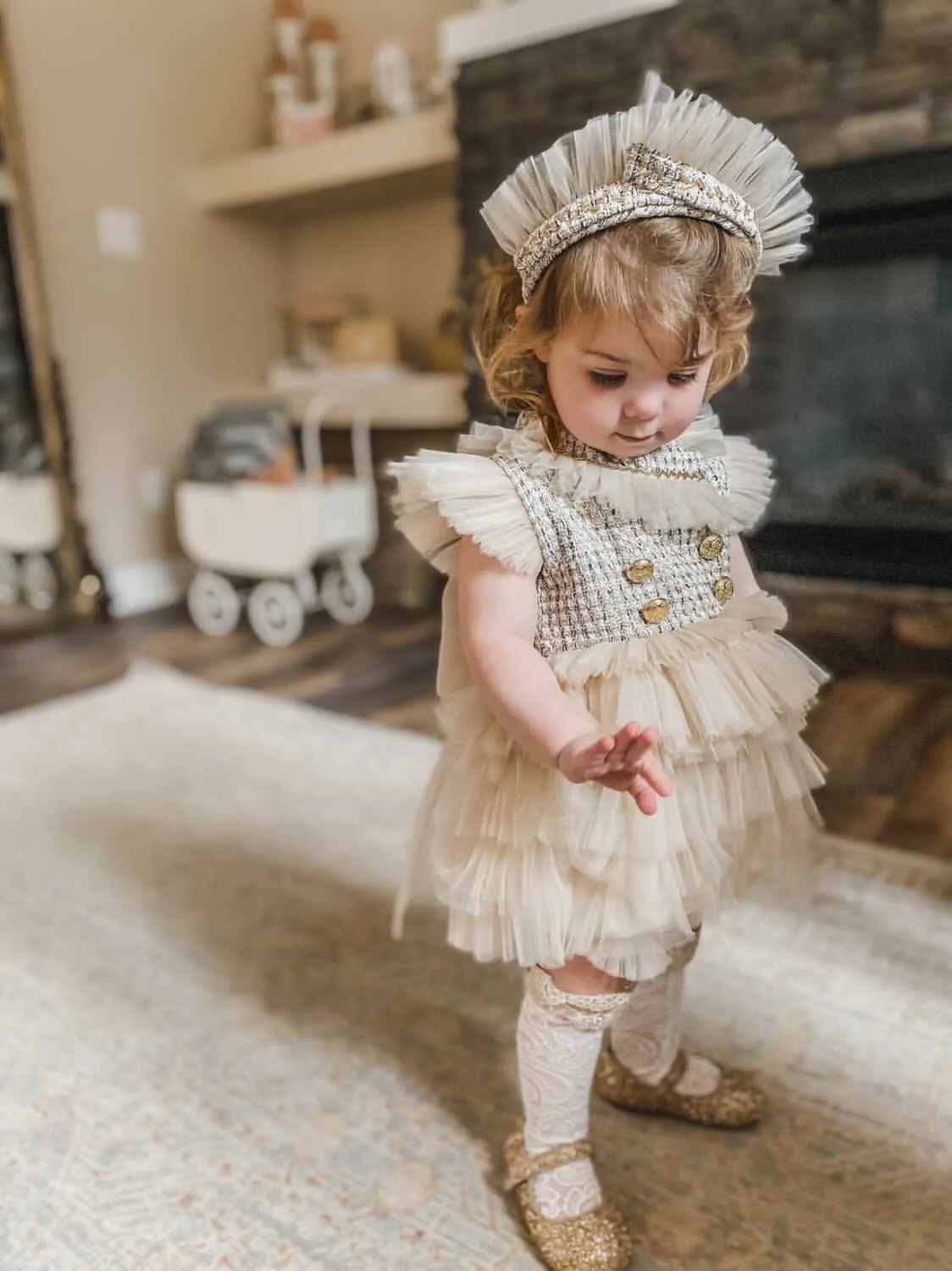 Fira Tulle Crown Headband