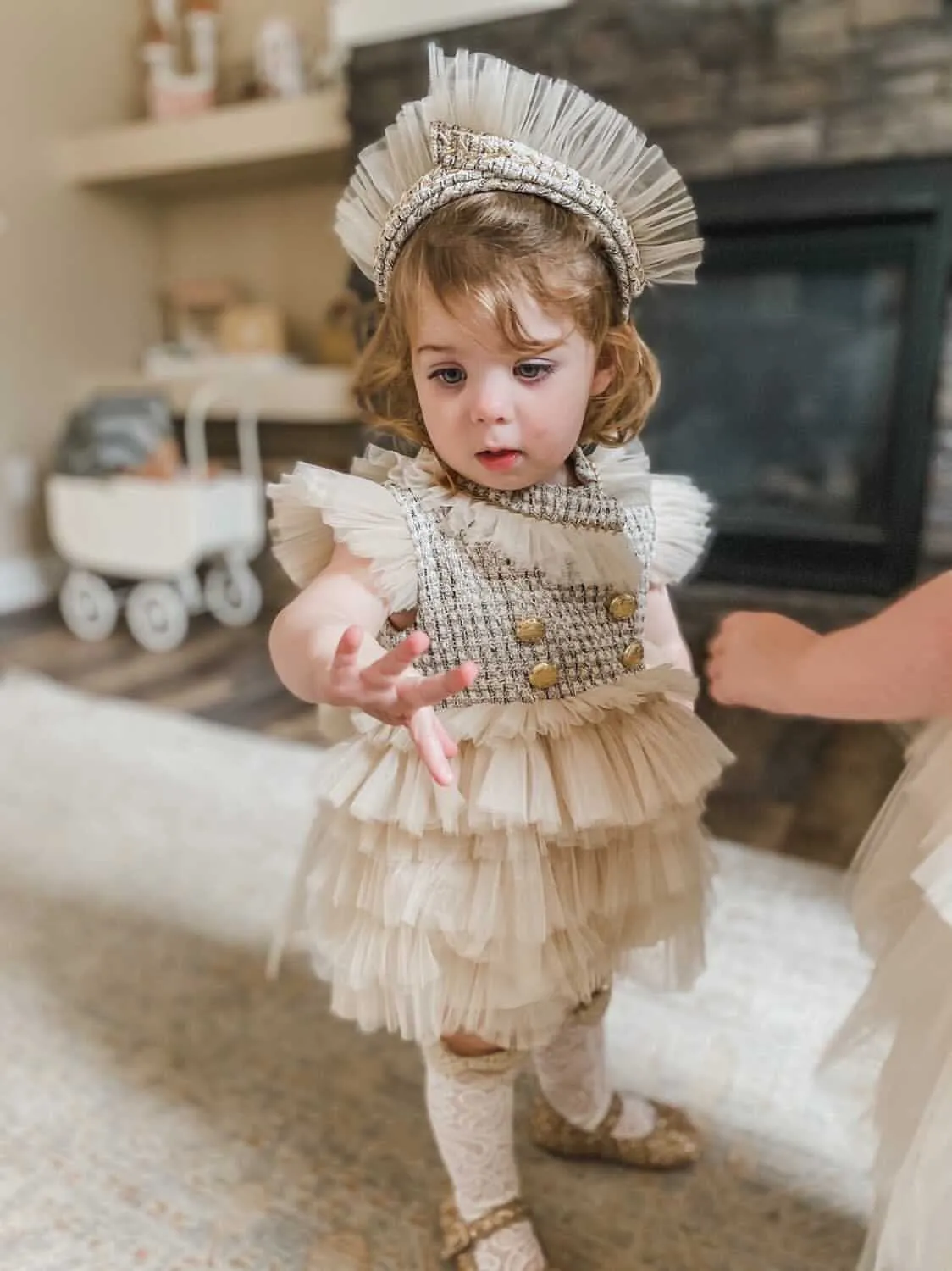 Fira Tulle Crown Headband