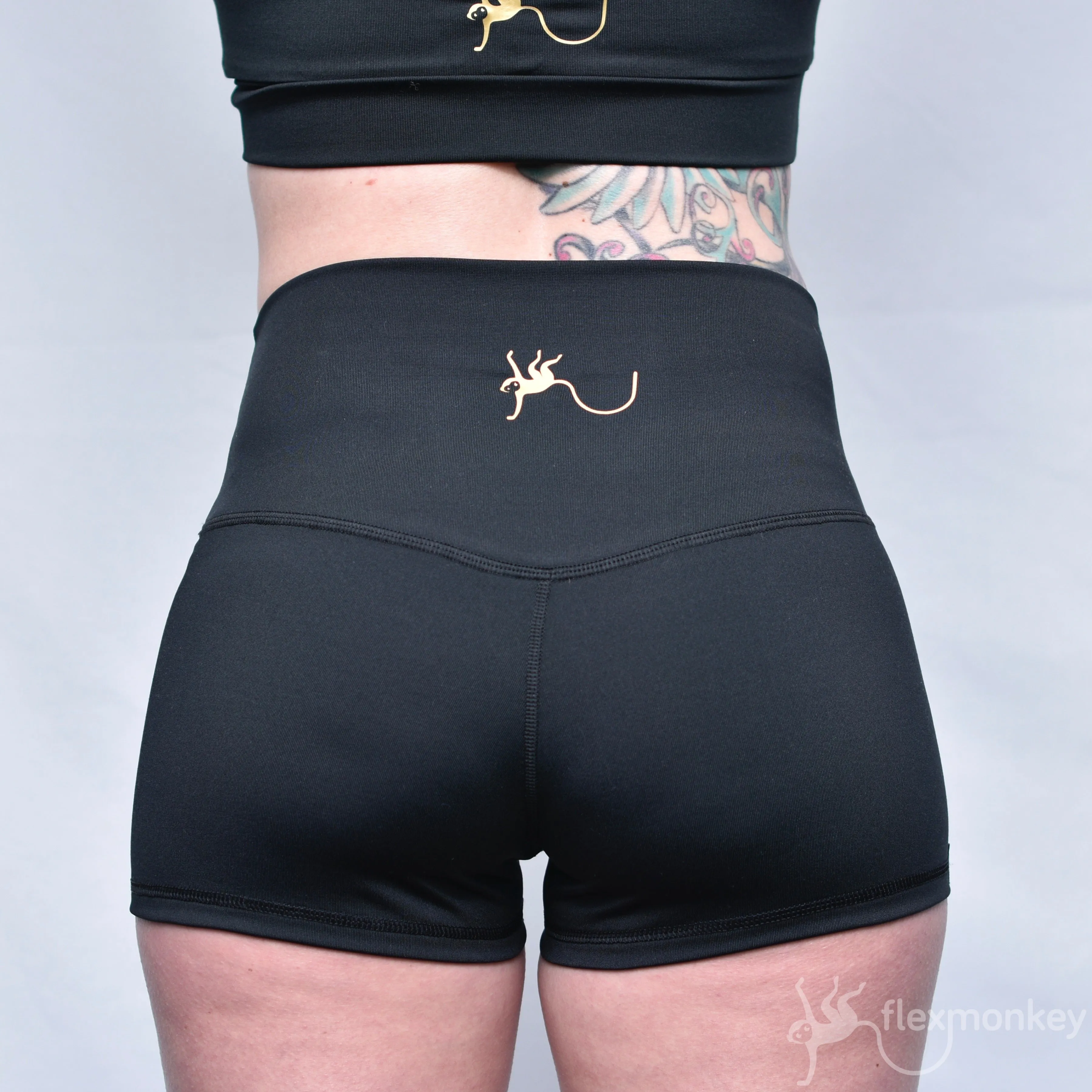 Flexmonkey Fold over short 'Precious Black'