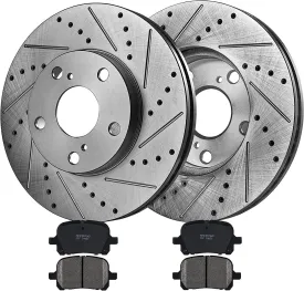 Front Brake Kit Rotors & Ceramic Brake Pads Replacement for Honda Acura