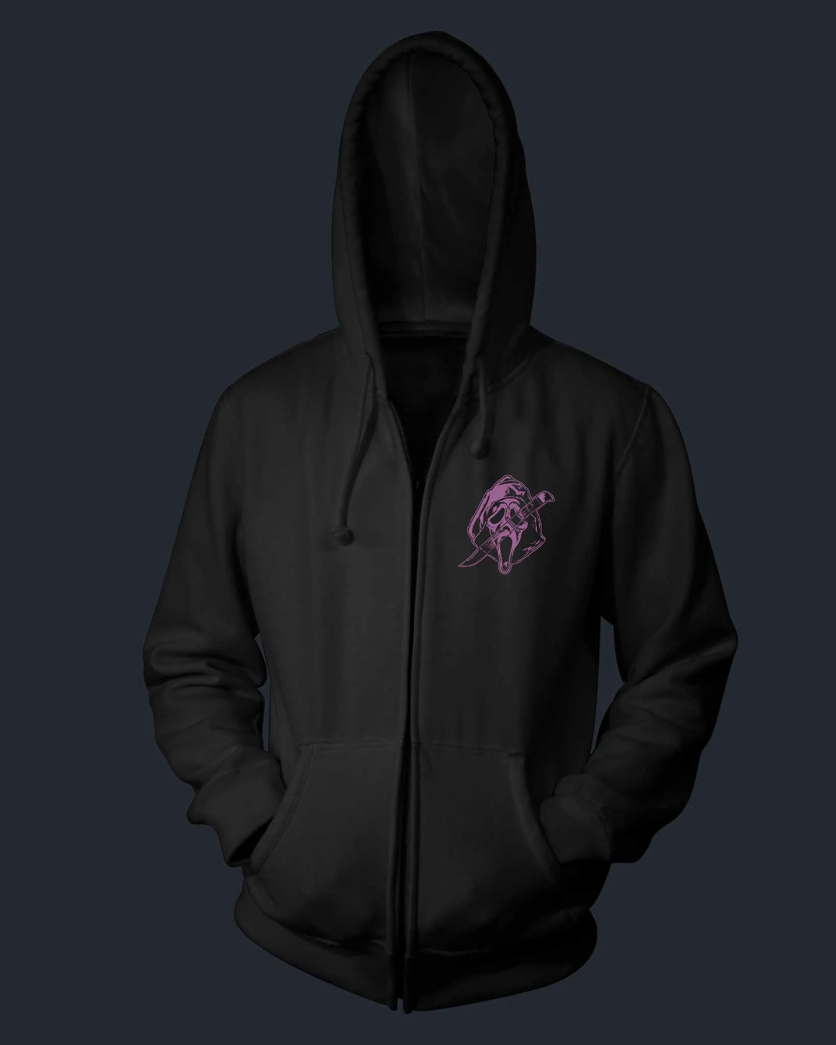 Ghost Face - Stop The Killer - Zippered Hoodie