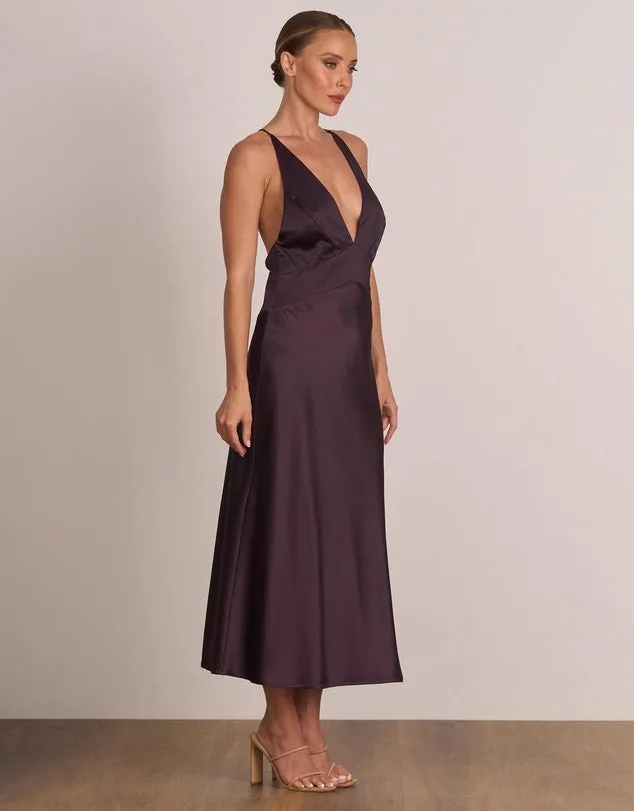 Glow Strap Midi Dress